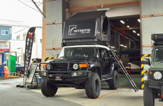 FJクルーザーにIntrepidのルーフテントを取り付けました！