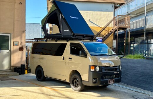 ハイエースにYAKIMAのルーフテントを取り付けました！
