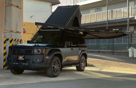 ランクル250にTRAP OVERLANDルーフテント,サイドオーニングを取り付け！