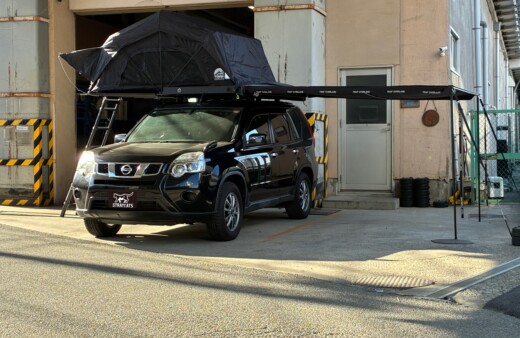 ルーフテント,サイドオーニングをエクストレイルに取り付け！