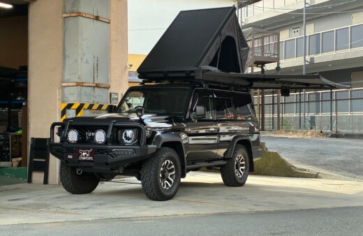 ランクル70にGIWORKS ルーフテント,オーニングを取り付け！