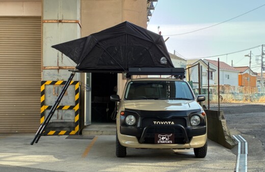 ルーフテントをプロボックスに取り付けました!